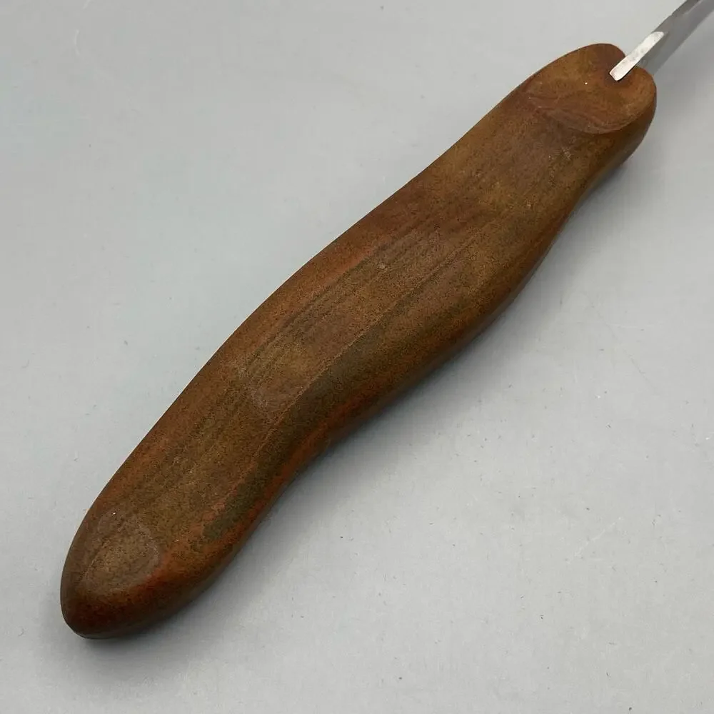 Vintage Cutco No 27 Meat Fork‎ Brown Marbled Handle Grill Serving Utensil USA